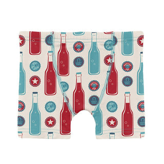 KicKee Pants Boy's Print Boxer Briefs (Set of 3) - Natural Soda Pop, Summer Sky Bowling & Balloon