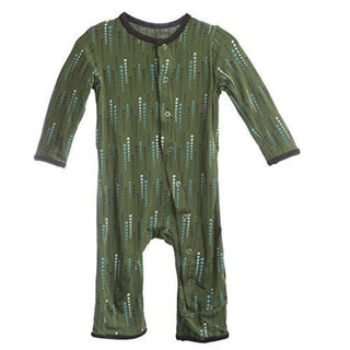 Boy's Print Bamboo Coverall with Snaps - Moss Icicles Baby & Toddler Sleepwear