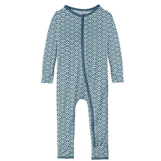 KicKee Pants Boys Print Coverall with Zipper - Fresh Air Waves