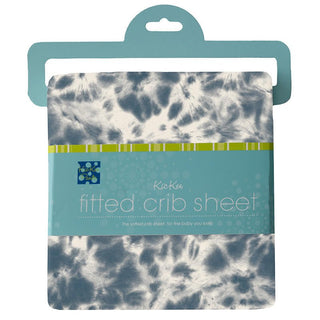 KicKee Pants Boy's Print Fitted Crib Sheet - Deep Sea Tie Dye