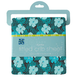 KicKee Pants Boy's Print Fitted Crib Sheet - Midnight Hawaiian