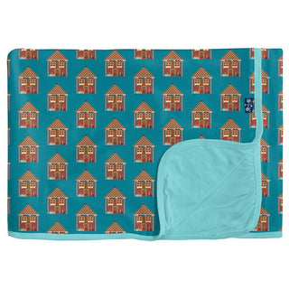 Boy's Print Bamboo Toddler Blanket, Bay Gingerbread - One Size Swaddling & Receiving Blankets