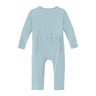 Boy's Solid Bamboo Coverall with 2-Way Zipper - Spring Sky Baby & Toddler Sleepwear