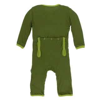 Boy's Solid Bamboo Coverall with Zipper - Pesto with Meadow Baby & Toddler Sleepwear