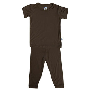 Boy's Solid Bamboo Short Sleeve Pajama Set - Bark Baby & Toddler Sleepwear