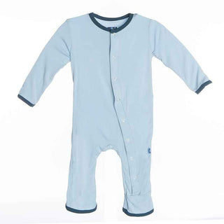 KicKee Pants Coverall, Pond w/ Contrast Trim