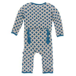 Bamboo Coverall with Zipper - Blueberry Pie Baby & Toddler Sleepwear