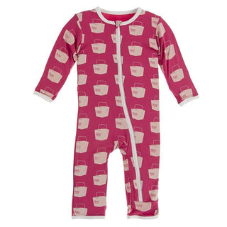 Bamboo Coverall with Zipper - Cherry Pie Takeout KicKee Pants