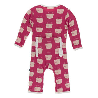 Bamboo Coverall with Zipper - Cherry Pie Takeout KicKee Pants