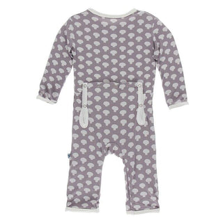 Bamboo Coverall with Zipper - Quail Button Mushrooms Baby & Toddler Sleepwear