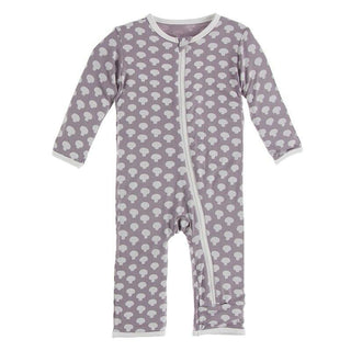 Bamboo Coverall with Zipper - Quail Button Mushrooms Baby & Toddler Sleepwear