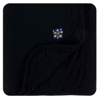 KicKee Pants Custom Solid Toddler Blanket - Midnight, One Size