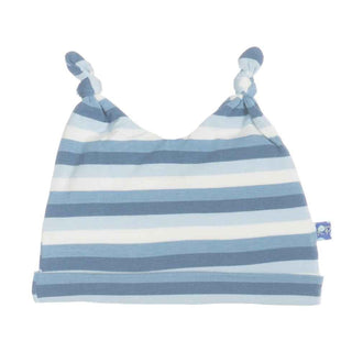 Bamboo Double Knot Hat - Salty Sea Stripe Baby & Toddler Hats