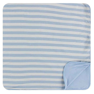 Essentials Print Bamboo Toddler Blanket - Pond Stripe, One Size Swaddling & Receiving Blankets