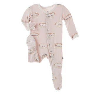 Bamboo Footie with Snaps - Macaroon Dim Sum Baby & Toddler Sleepwear