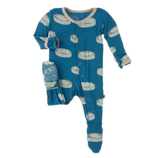 Bamboo Footie with Snaps - Seaport Dim Sum Baby & Toddler Sleepwear