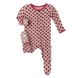 Bamboo Footie with Snaps - Summer Berry Pie Baby & Toddler Sleepwear