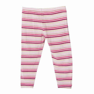 Girl's Bamboo Leggings, Girl Forest Stripe Baby & Toddler Bottoms