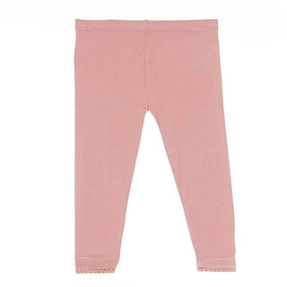 Girl Solid Scalloped Leggings, Blush Baby & Toddler Bottoms