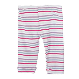 Girls Capri Leggings, Fairytale Stripe KicKee Pants