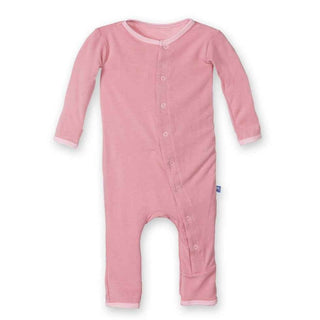 Girl's Bamboo Fitted Applique Coverall - Desert Rose Wild Horses KicKee Pants