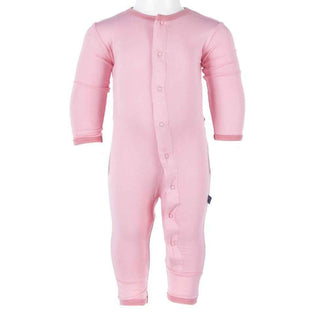 Girl's Bamboo Holiday Fitted Applique Coverall - Lotus Proud Sister KicKee Pants