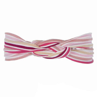 Girl's Bamboo Knot Headband, Girl Forest Stripe, One Size KicKee Pants