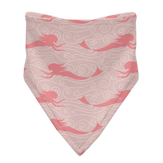 KicKee Pants Girl's Print Bamboo Bandana Bib (Set of 3) - Baby Rose Mermaid, Flotsam Stripe & Strawberry Narwhal