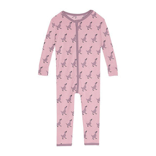 Girl's Print Bamboo Convertible Sleeper with Zipper - Cake Pop Ugly Duckling Baby & Toddler Sleepwear