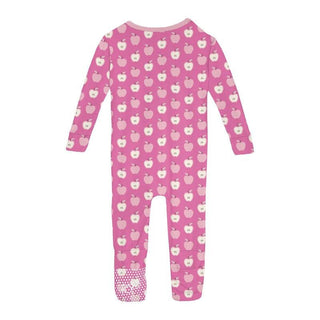 Girl's Print Bamboo Convertible Sleeper with Zipper - Tulip Johnny Appleseed Baby & Toddler Sleepwear