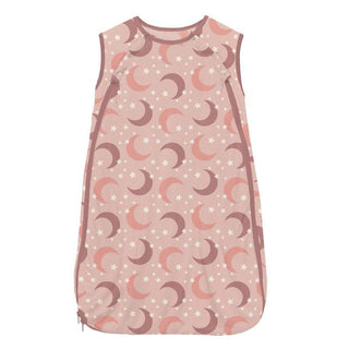 Girl's Print Bamboo Fluffle Sleeping Bag - Peach Blossom Moon and Stars KicKee Pants