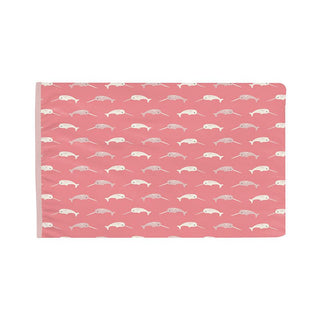 KicKee Pants Girl's Print Bamboo Pillowcase - Strawberry Narwhal