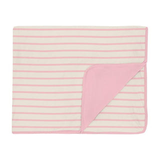 Girl's Print Bamboo Toddler Blanket - Lotus Sweet Stripe Swaddling & Receiving Blankets