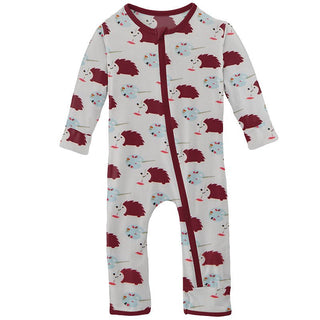 Girl's Print Bamboo Coverall with Zipper - Natural Art Class KicKee Pants