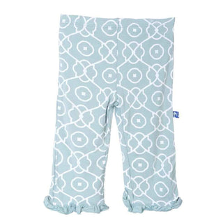 Girls Print Bamboo Ruffle Pant, Jade Symphony Baby & Toddler Bottoms