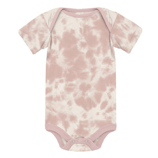 KicKee Pants Girl's Print Short Sleeve One Piece - Baby Rose Tie Dye