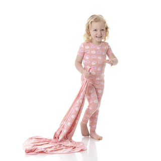 Girl's Print Bamboo Short Sleeve Pajama Set - Blush Peep Peeps Baby & Toddler Sleepwear