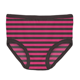 KicKee Pants Girl's Print Underwear (Set of 3) - Awesome Stripe, Midnight & Summer Sky Retro Game Controller