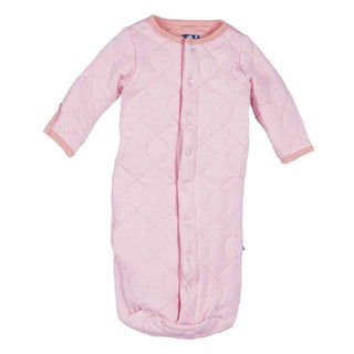 Girls Solid Bamboo Quilted Sleeping Sack, Lotus with Blush KicKee Pants