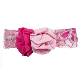 Girls Solid Bamboo Bow Headband Desert Flower, One Size KicKee Pants