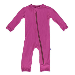 Girl's Solid Bamboo Coverall with 2-Way Zipper - Orchid Baby & Toddler Sleepwear