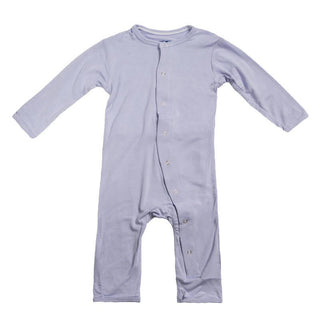 Girl's Solid Bamboo Coverall with Snaps - Lilac KicKee Pants