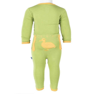 Holiday Bamboo Fitted Applique Coverall - Meadow Duck Baby & Toddler Sleepwear