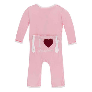 KicKee Pants Holiday Layette Applique Coverall - Lotus I Love Grandma