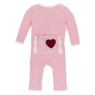 Bamboo Layette Applique Coverall - Lotus I Love Grandpa Baby & Toddler Sleepwear