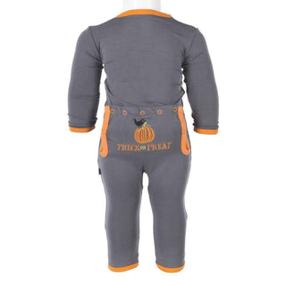 Holiday Bamboo Layette Applique Coverall - Stone Trick or Treat Baby & Toddler Sleepwear