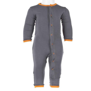 Holiday Bamboo Layette Applique Coverall - Stone Trick or Treat Baby & Toddler Sleepwear