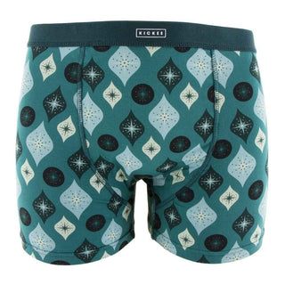 KicKee Pants Holiday Mens Boxer Brief Set, Christmas Cookies and Nordic Print