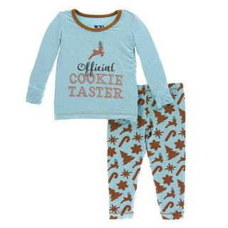 Holiday Long Sleeve Pajama Set, Christmas Cookies KicKee Pants