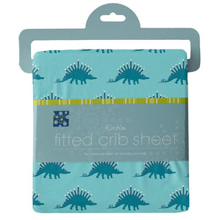 Infant Print Bamboo Fitted Crib Sheet, Iceberg Menorahsaurus - One Size Bed Sheets